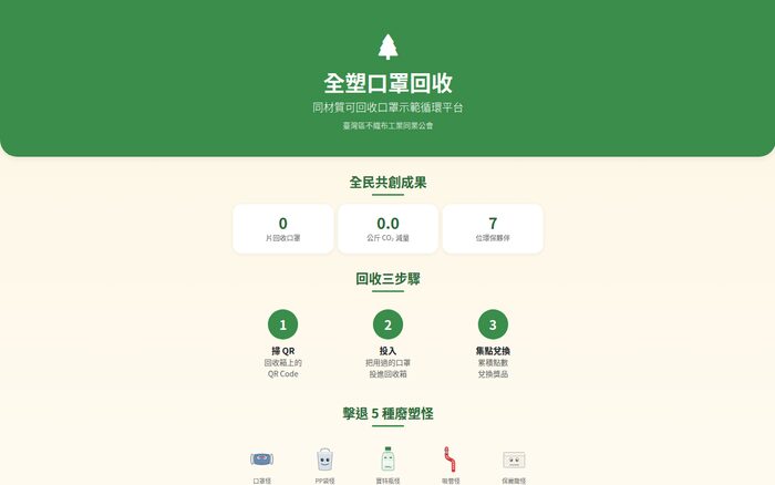 全塑口罩回收畫面